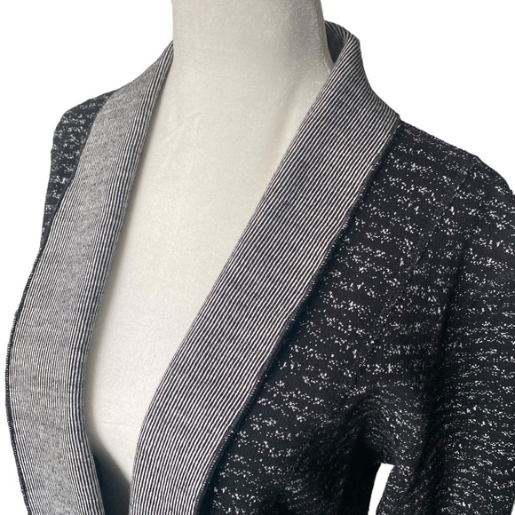 Tribal Open Front Black and White Cardigan PS - Picture 4 of 16